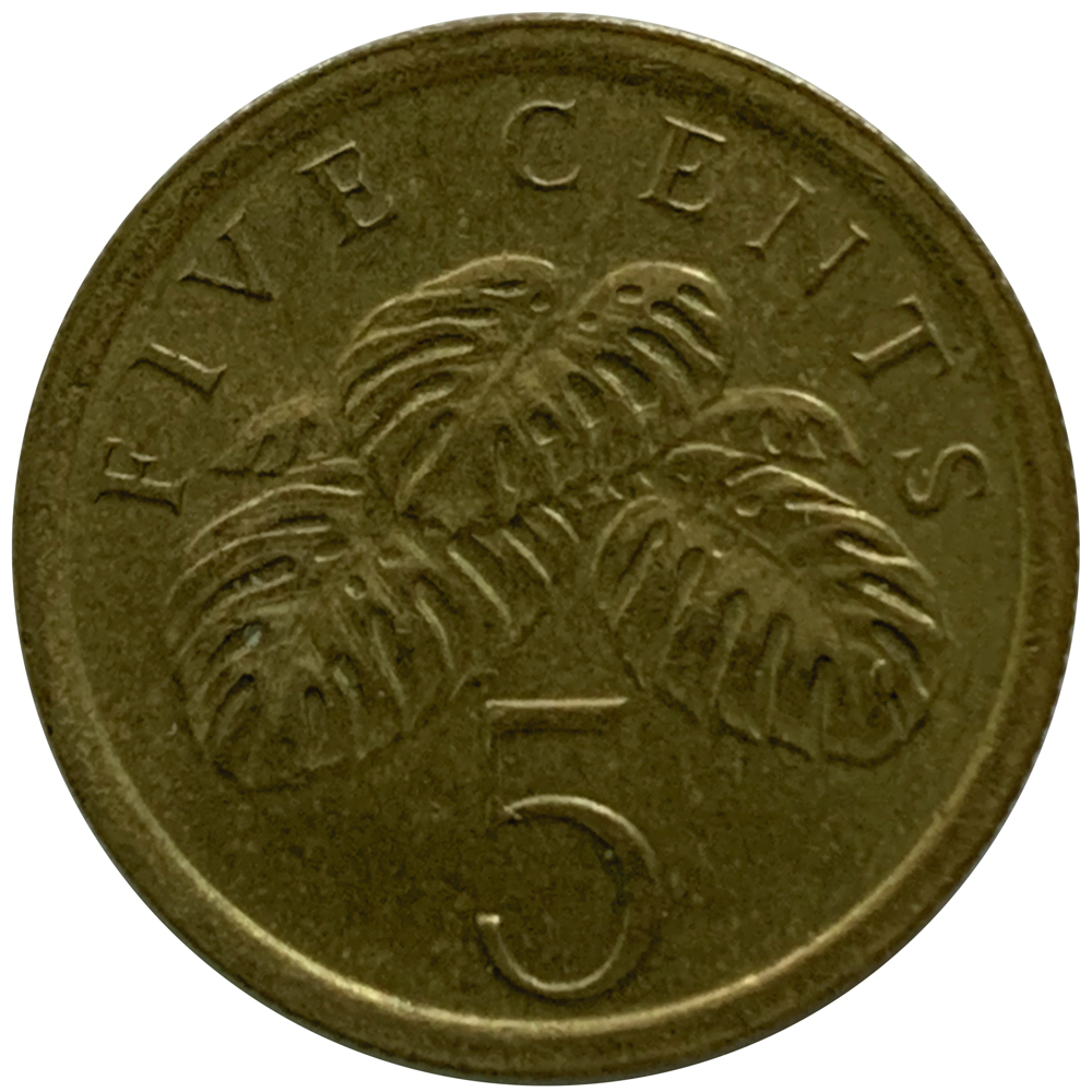 Moneda Singapur 5 Centavos 1989 - 90 - Numisfila
