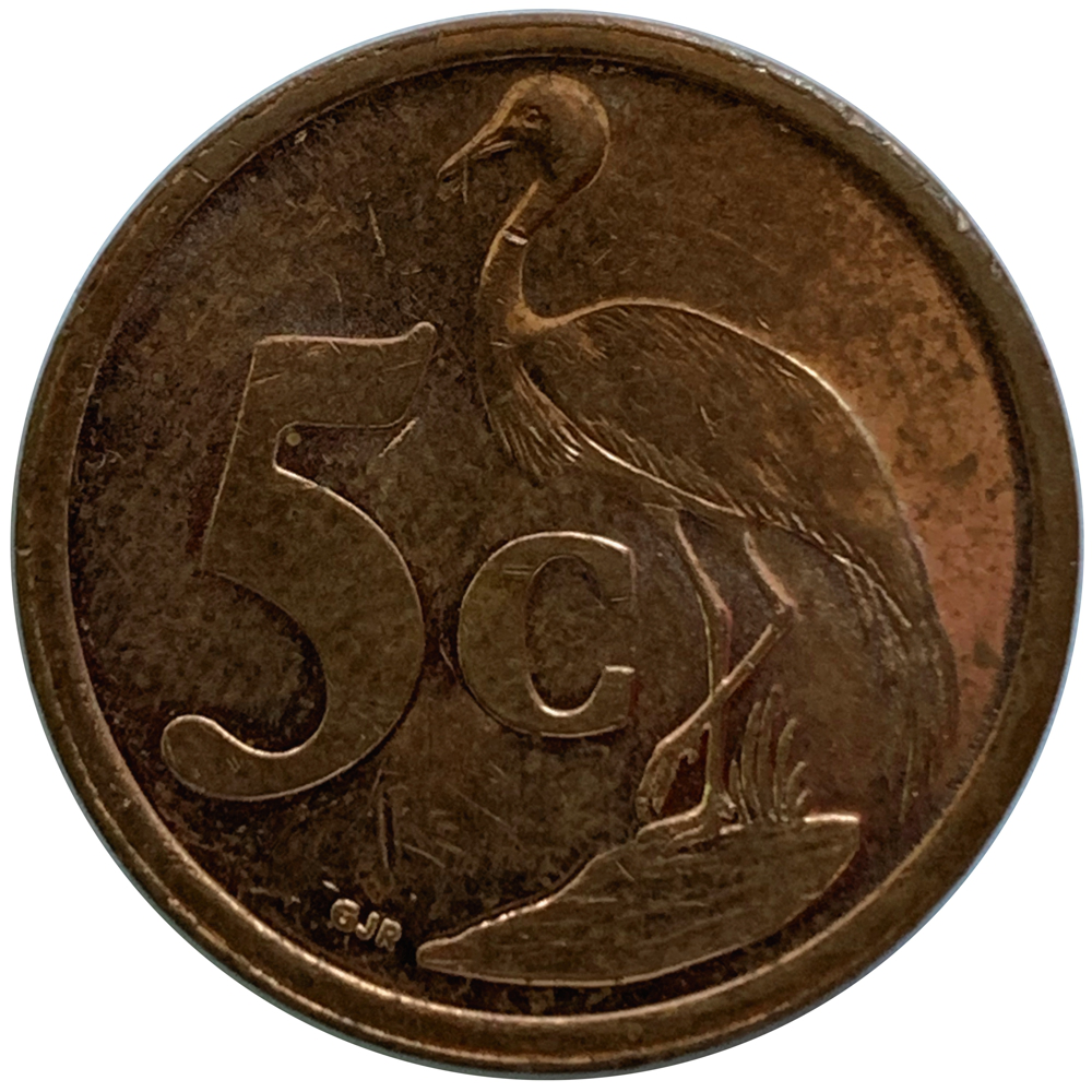 Moneda Sudafrica 5 Cents 2007  - Numisfila