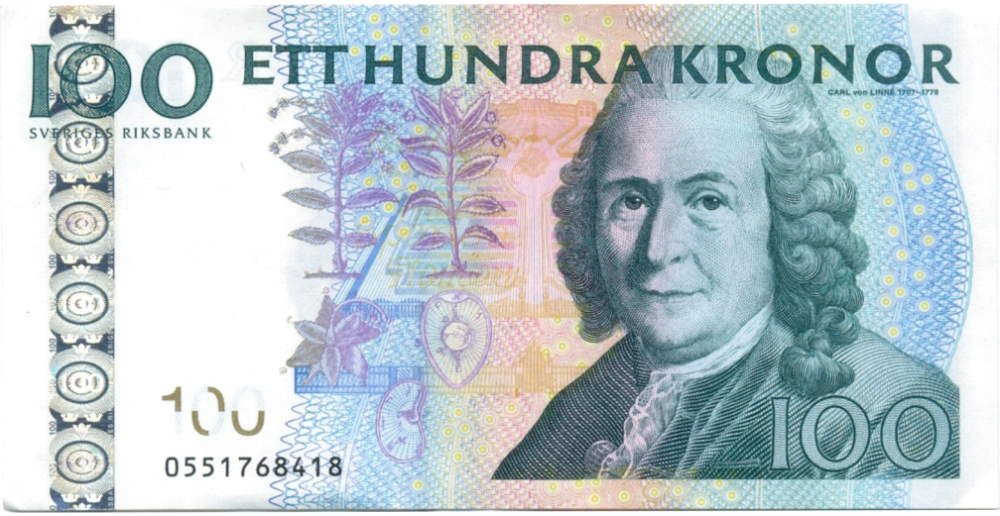 Suecia Billete 100 Kronor 2006/2014 Carlos Linneo - Numisfila
