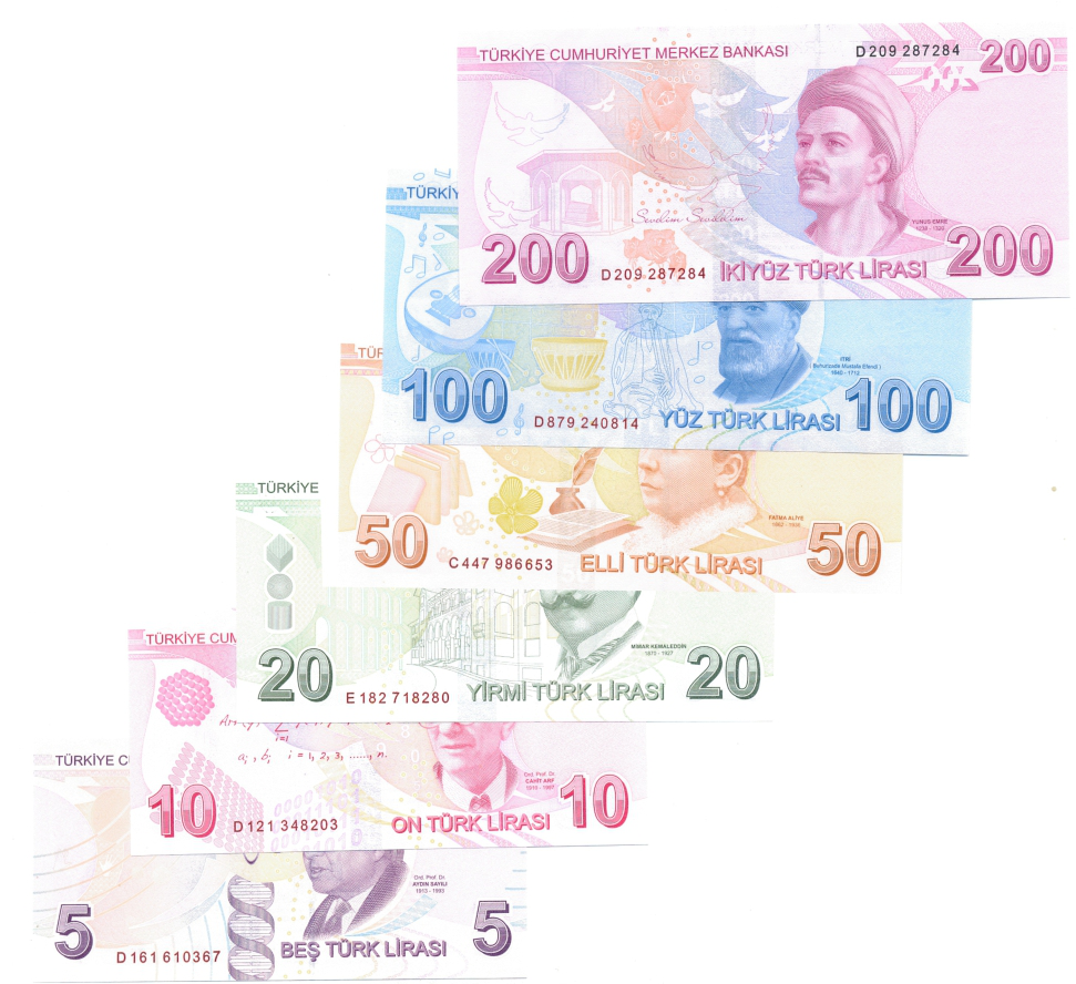 Turquia Set Completo de 6 Billetes Emisión 2020  - Numisfila