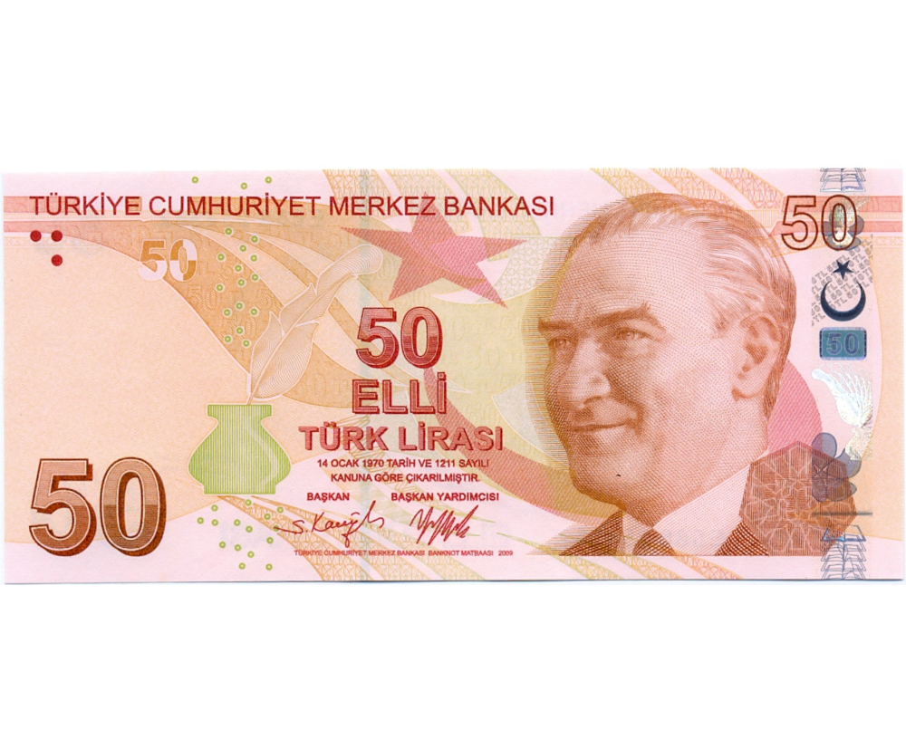 Billete Turquia 50 Liras 2009 (2022) - Numisfila