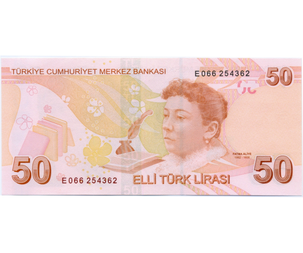 Billete Turquia 50 Liras 2009 (2022)  - Numisfila