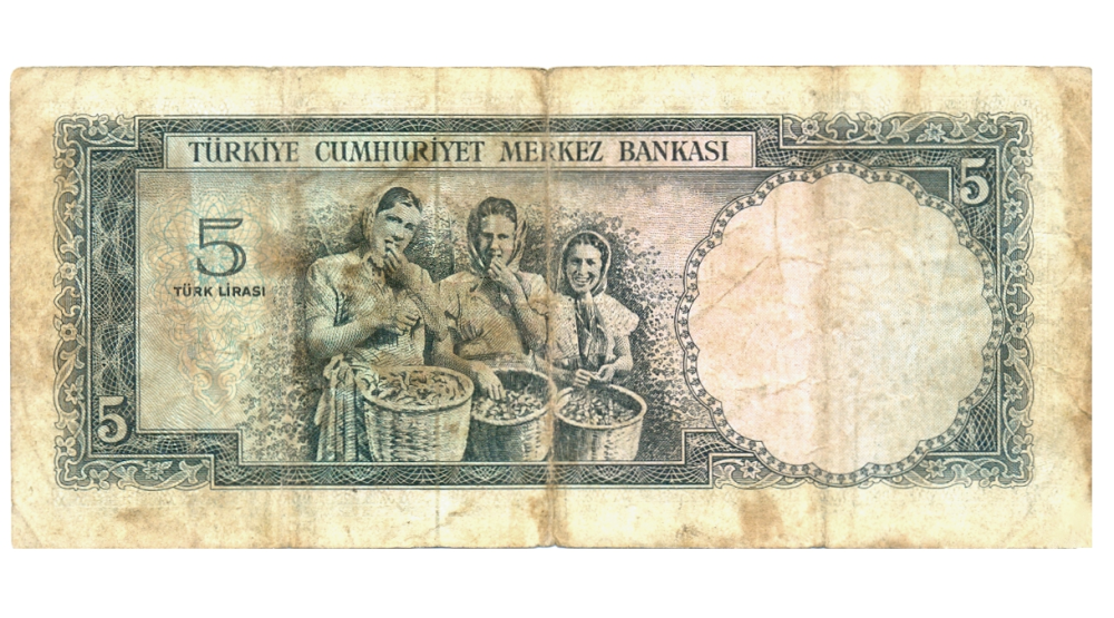 Turquia Billete 5 Lira 1965 Mustafa Kemal Atatürk  - Numisfila