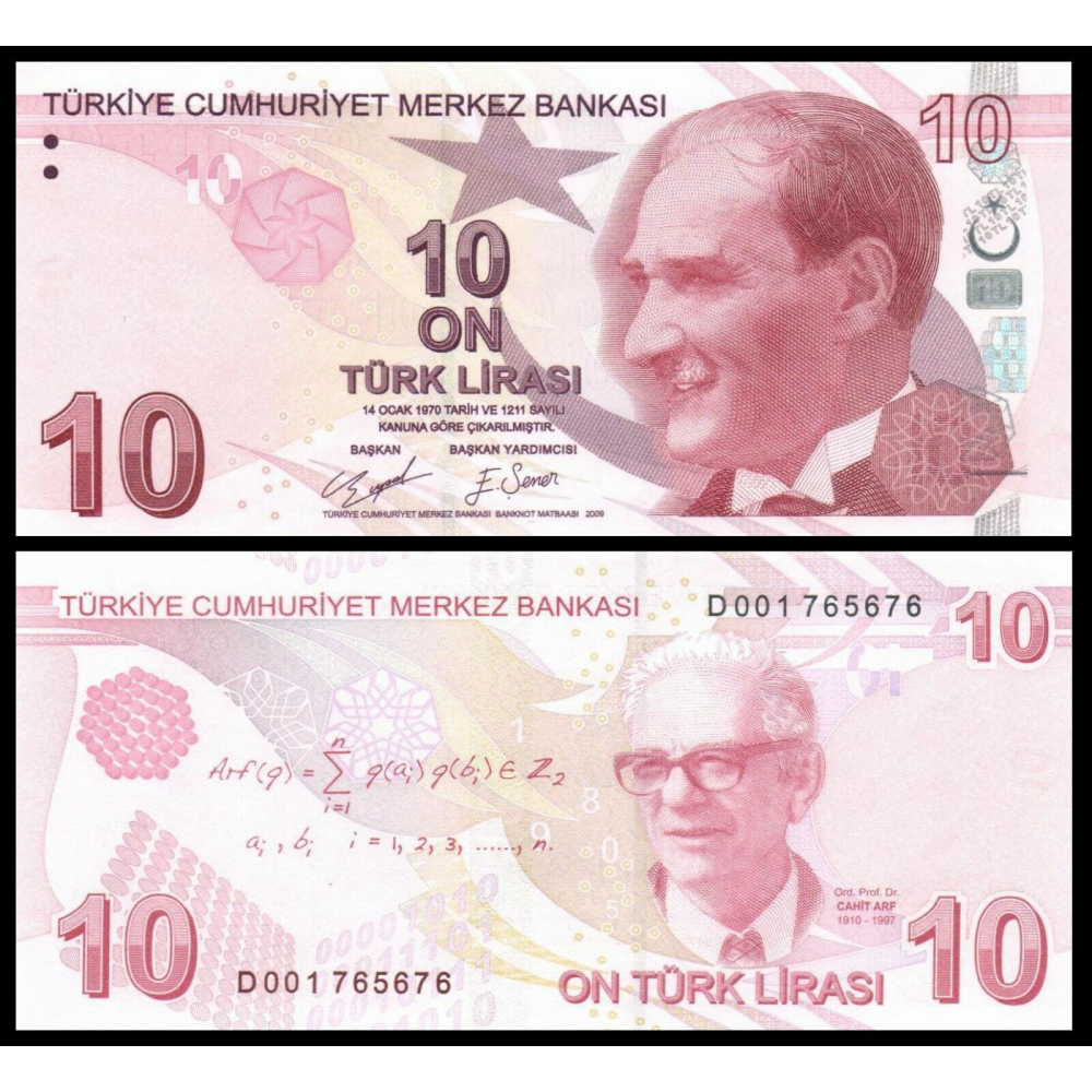 Billete Turquía 10 Lira 2009 - 2011  - Numisfila