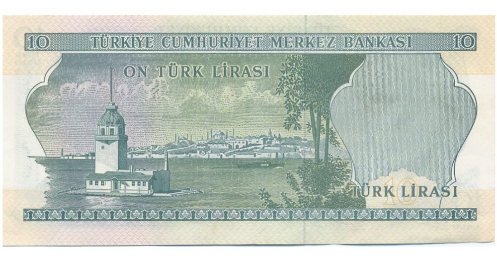 Billete Turquía 10 Lira 1970  - Numisfila