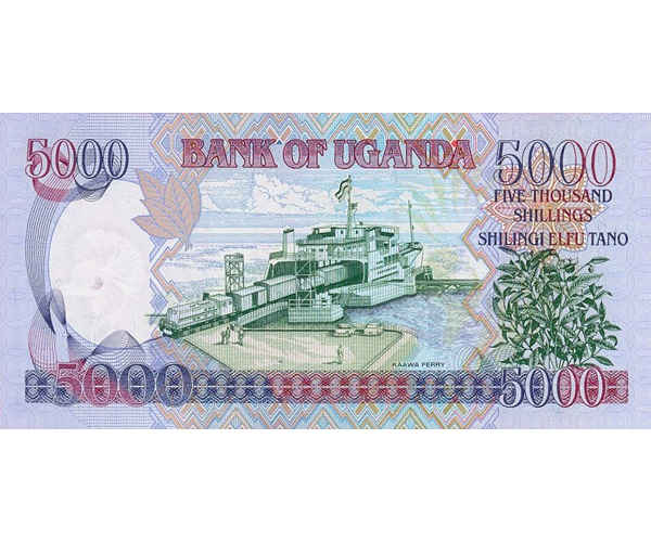 Billete Uganda 5000 Shilingi 2009  - Numisfila