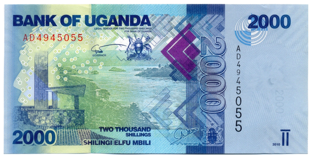 Billete Uganda 2000 Shillings 2019 - Numisfila