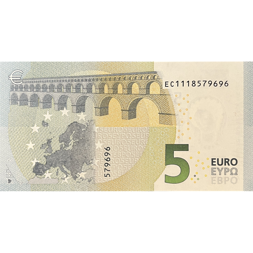 Billete Unión Europea 5 Euros 2013 Banco de Francia   - Numisfila