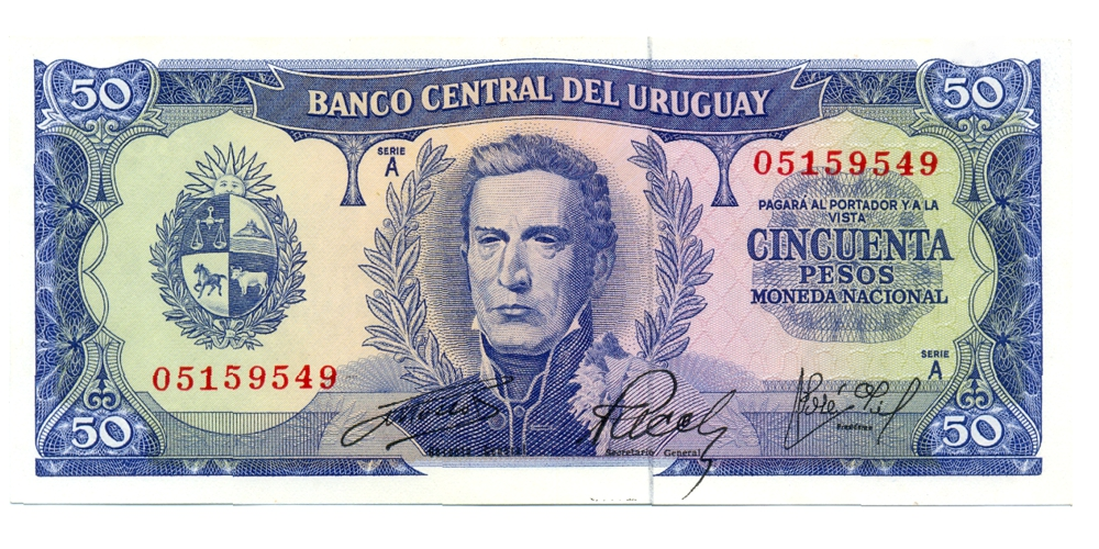 Billete Uruguay 50 Pesos 1967 - Numisfila