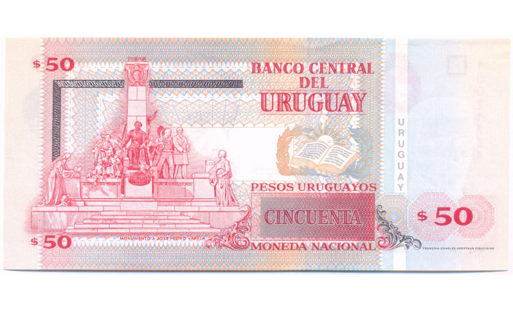 Billete Uruguay 50 Pesos Uruguayos 2003  - Numisfila