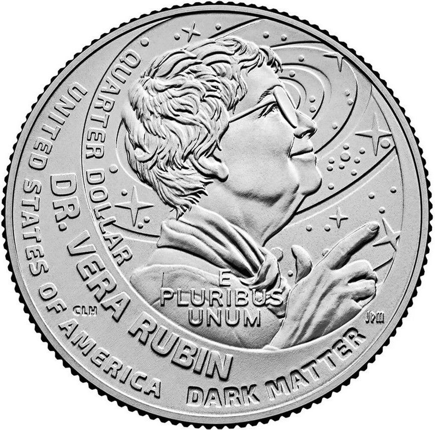Moneda EE.UU. 25 Centavos 2025 D Edición Conmemorativa Mujeres Notables -  Dr. Vera Rubin - Numisfila