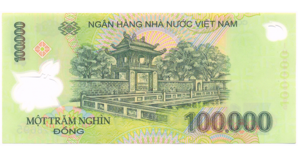 Billete Plastico Vietnam 100.000 Dong 2010 Ho Chí Minh  - Numisfila
