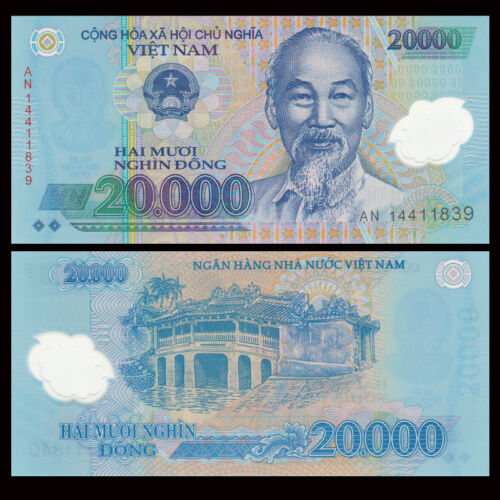 Billete Plastico Vietnam 20.000 Dong 2014 Ho Chí Minh - Numisfila
