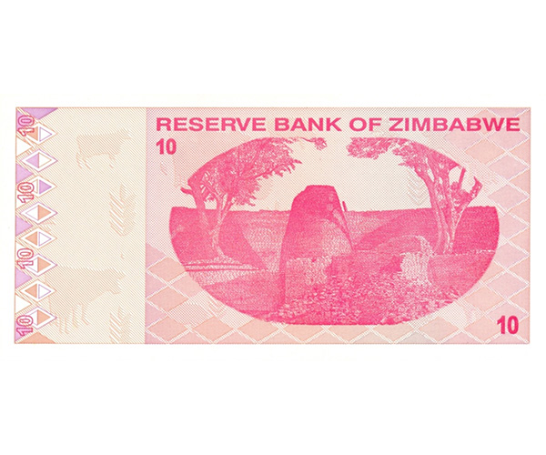 Billete Zimbabwe 10 Dolares 2009  - Numisfila