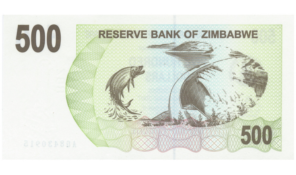 Billete Zimbabwe 500 Dólares 2006  - Numisfila